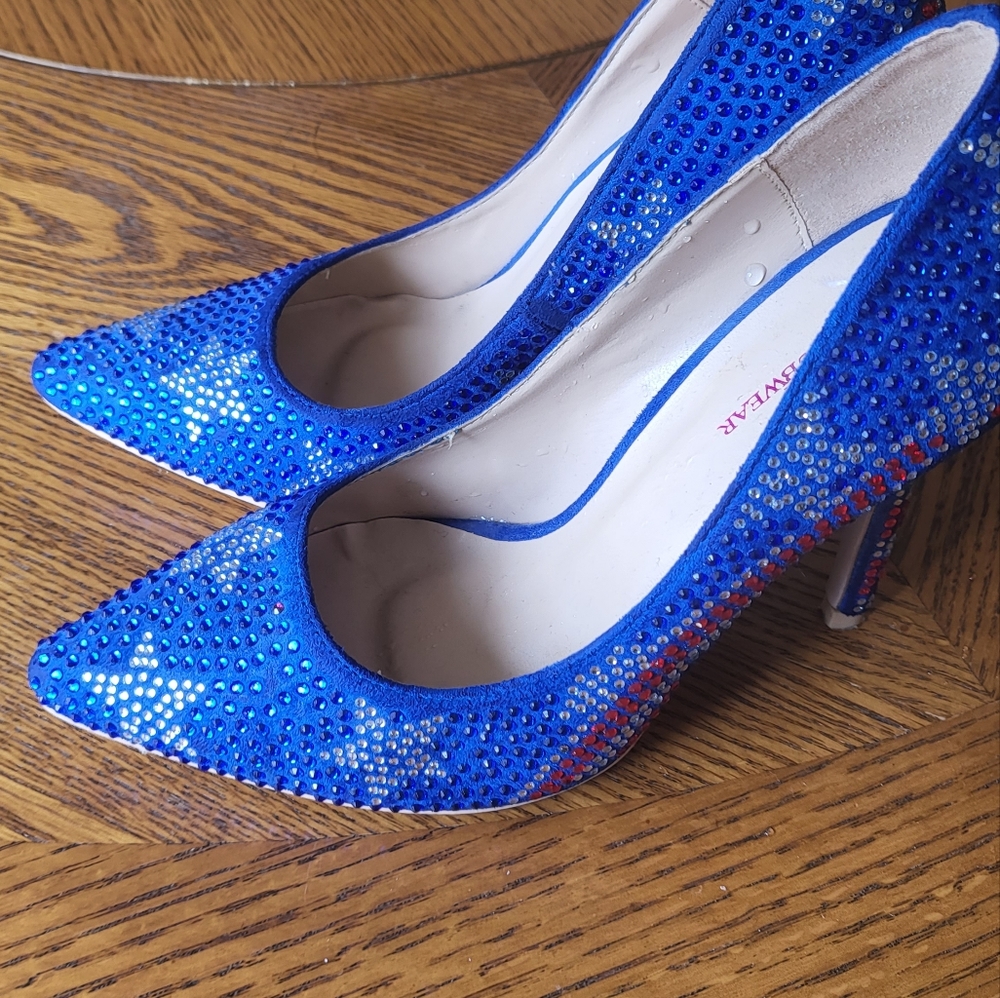 Stars and stripes glitter stilettos